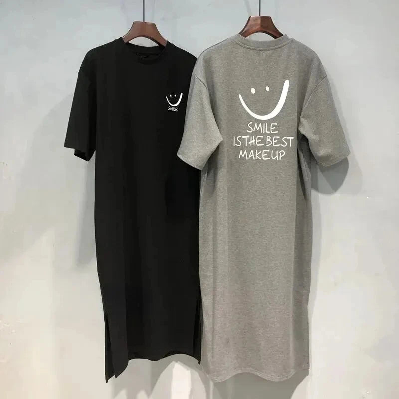 EasyFlow T-Shirt Dress – Loose Mid-Length Summer Dress  Relaxed fit. Effortless style. Everyday comfort.