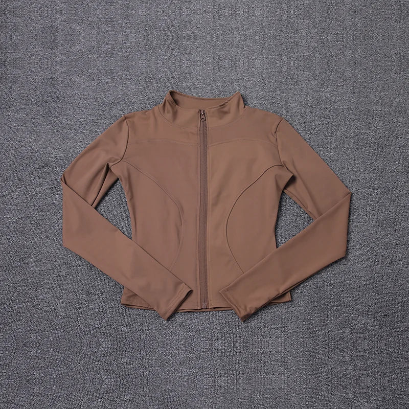 FlexFit Sport Jacket – Long Sleeve Workout Top  Lightweight feel. Sleek fit. Built for movement.
