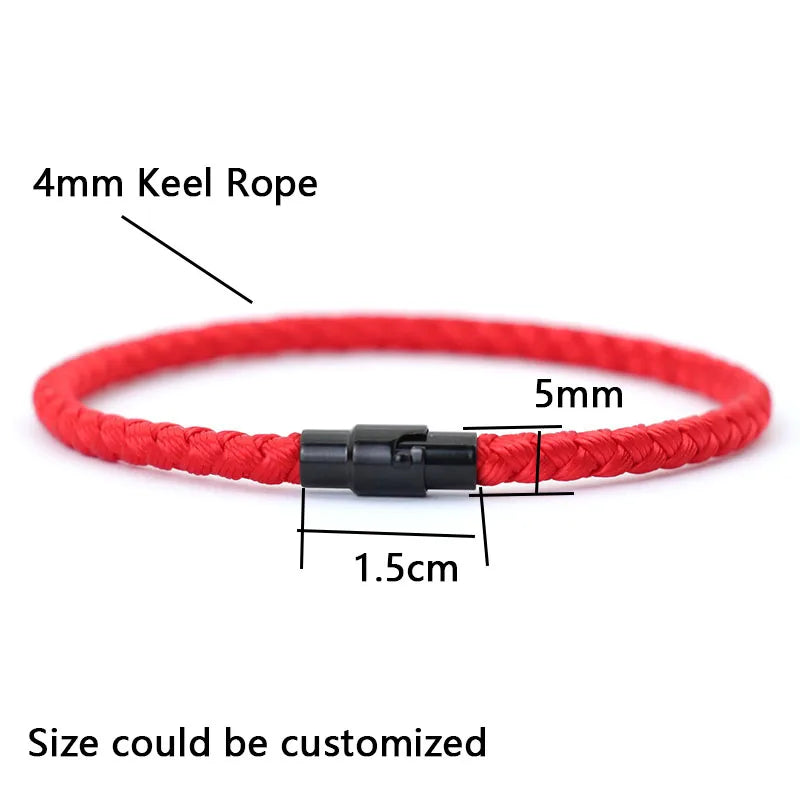 Fortune Link Bracelet – Lucky Red Thread Couple Band  Attract luck. Share energy. Wear your connection.