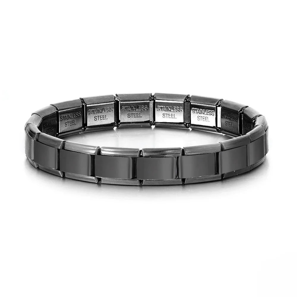 Modu Flex Bracelet – Square Italian Steel Links  Modern shape. Strong style. Built to stand out.