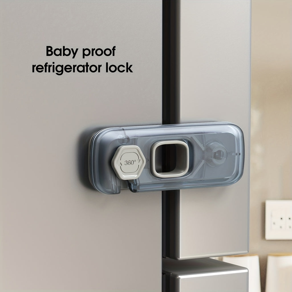 1pc Child Safety Fridge Lock Single-Door Refrigerator Door Stopper Baby Protection Kids Safety Care Freezer Lock Cabinet Lock Cabinet Door Lock