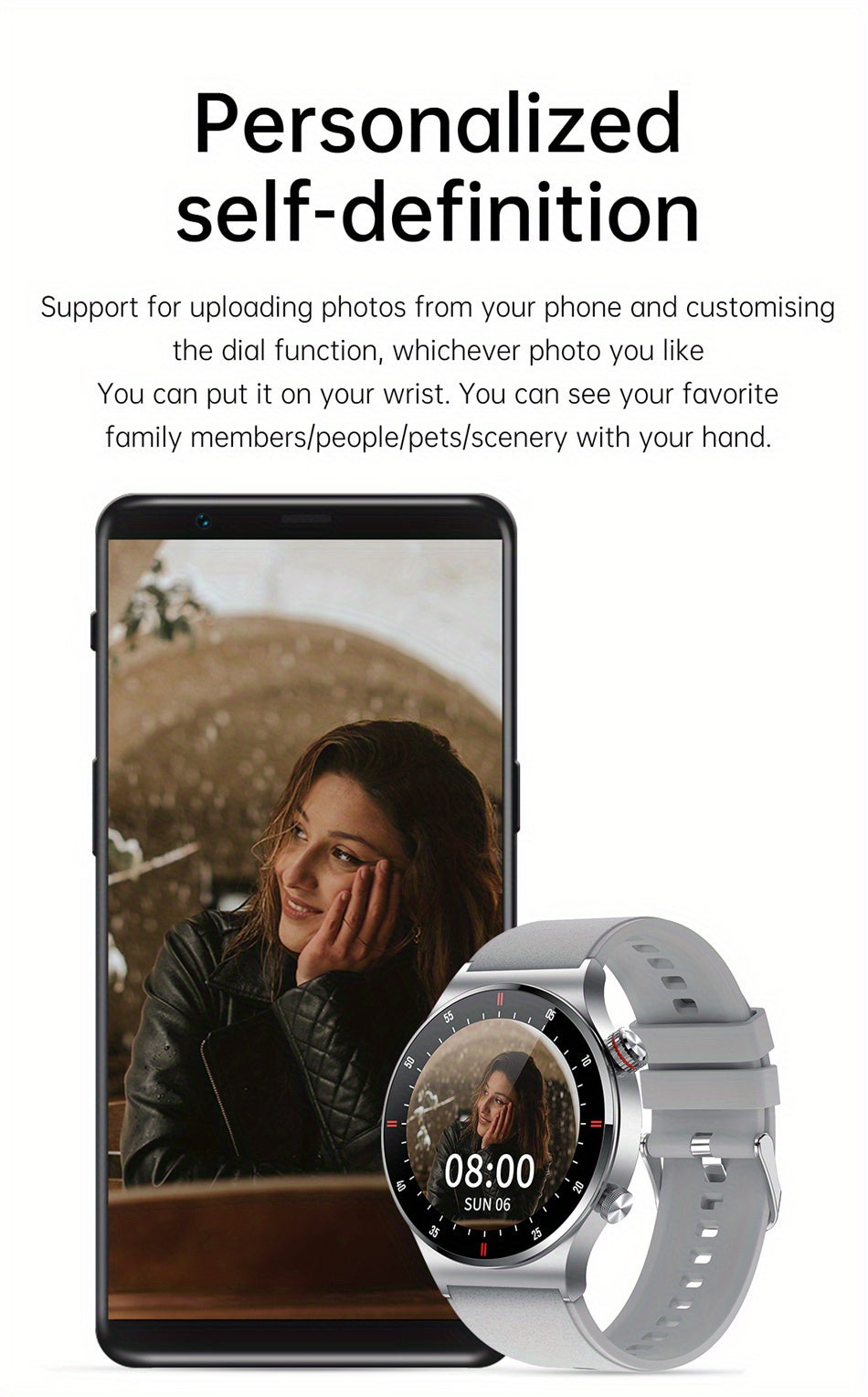 2023 New Wireless call Smart watch Men  Full touch Screen Sports fitness watch Wireless watch is Suitable For Android ios Smart watch