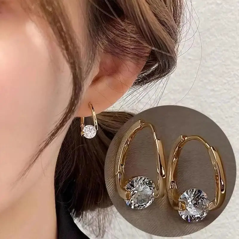 Crystal Heart Hoops – 925 Silver Needle Earrings  Soft sparkle. Sweet charm. Everyday luxury.