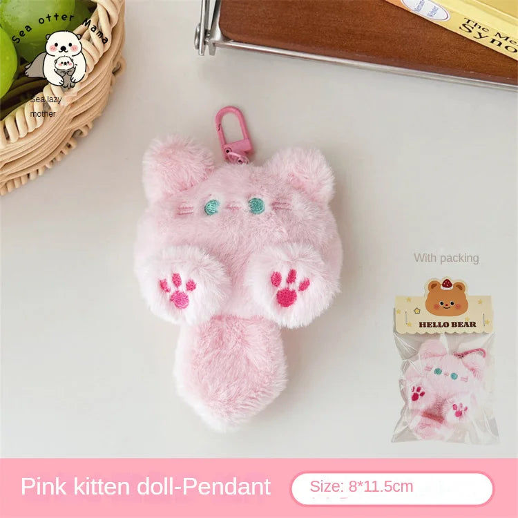 Purr Charm Plush – Cute Cat Doll Keychain  Soft, adorable, and full of personality.