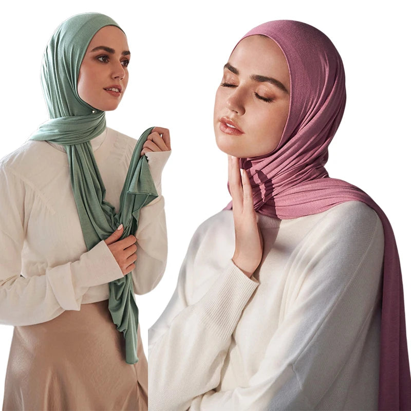 ModalSoft Hijab – Premium Cotton Jersey Scarf  Soft touch. Elegant drape. Everyday comfort.