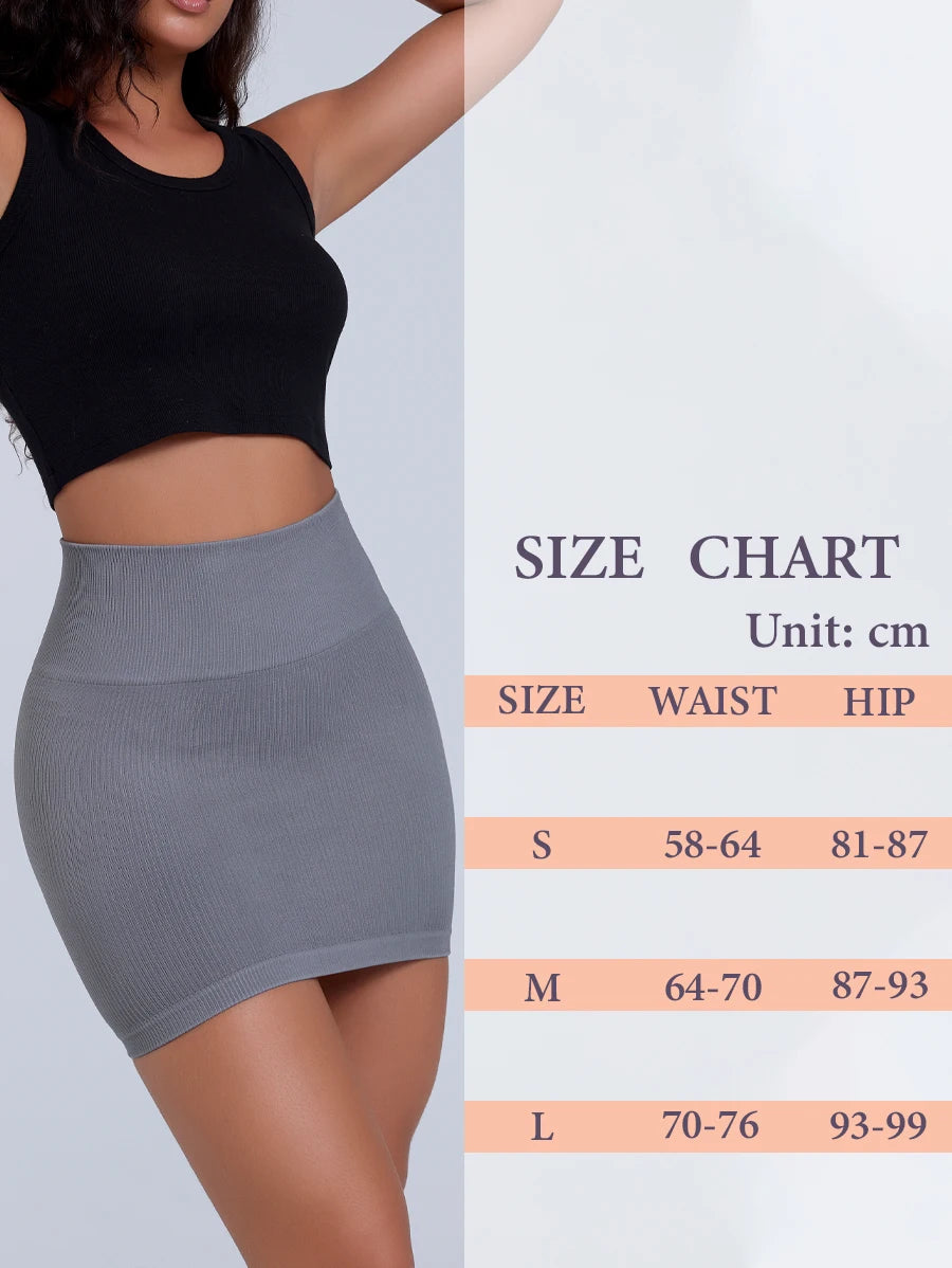 Curve Fit Ribbed Mini Skirt – High-Waist Slim Pencil Style  Sleek, flattering, and effortlessly versatile.