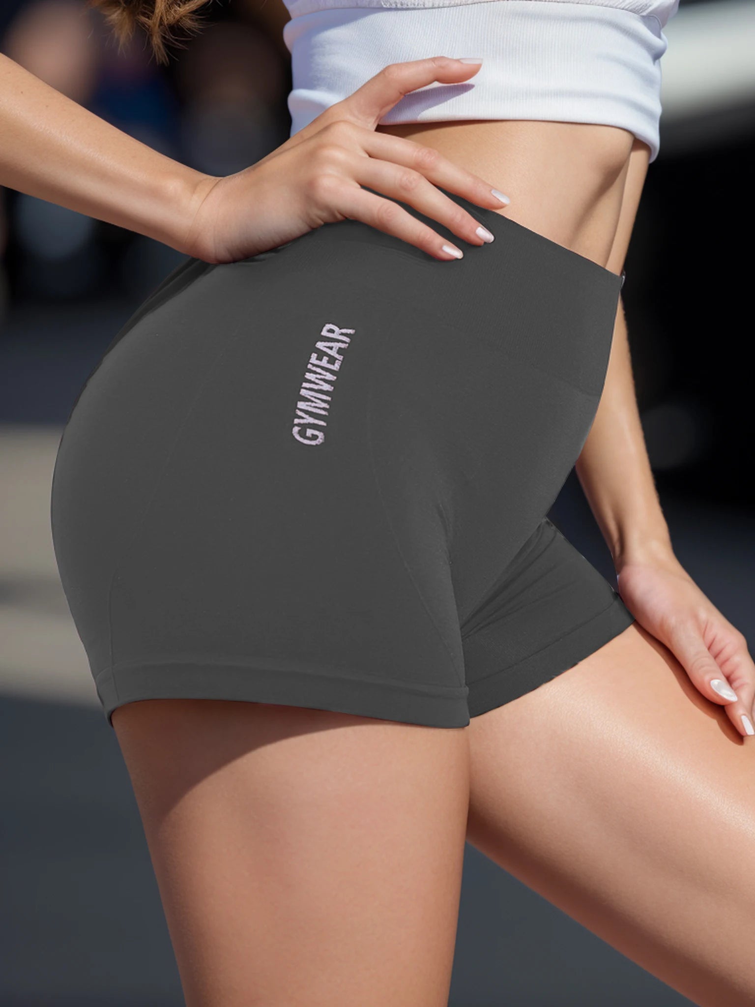 Core Flex Fitness Shorts – High-Waist Sculpt Fit  Move freely. Train confidently. Look amazing.