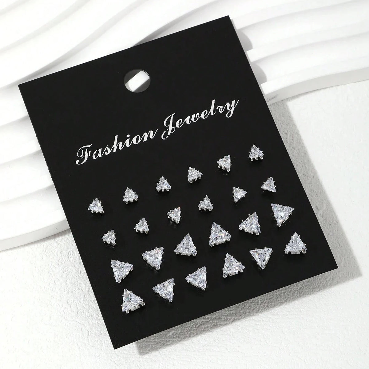 LuxeSpark Earring Set – 12 Pairs Zirconia Collection  Shine daily. Mix your style. Luxury made simple.