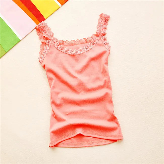 LaceMuse Sleeveless Top – Elegant Lace Summer Tank  Soft, delicate, and effortlessly feminine.