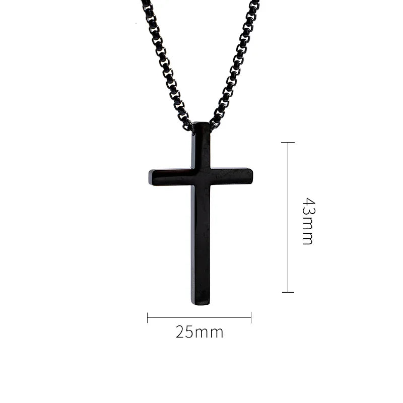 CrossCore Necklace – Titanium Steel Pendant  Clean design. Strong meaning. Everyday style.