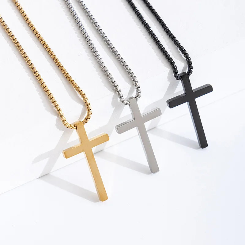 CrossCore Necklace – Titanium Steel Pendant  Clean design. Strong meaning. Everyday style.