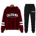 CaliStripe Tracksuit – Casual Streetwear Set  Laid-back comfort with a bold street vibe.