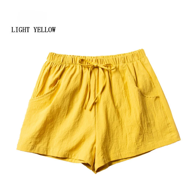 FlexLinen High-Waist Shorts – Lightweight Active Comfort  Move freely. Stay cool. Look effortlessly stylish.
