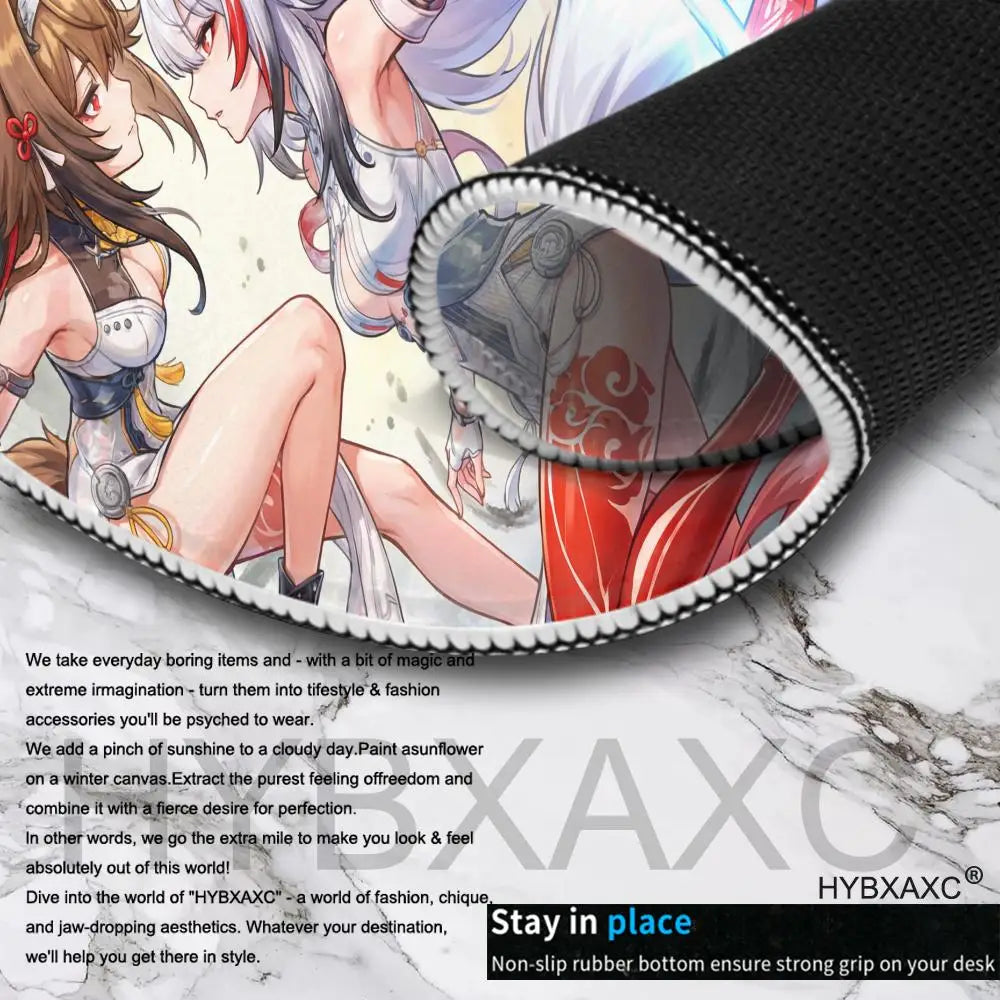 Ye Shunguang Mouse Pad New Anime Girl Zenless Zone Zero ZZZ Game Character Non-slip Mousepad XXL Keyboard Office Table Desk Mat