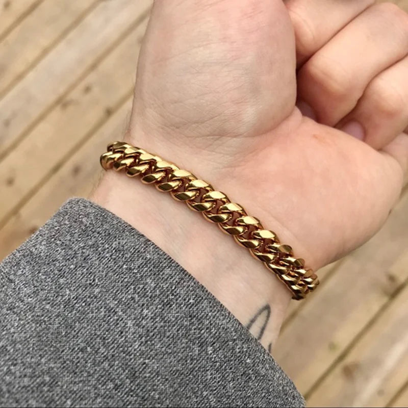 Curb Core Bracelet – Stainless Steel Cuban Link  Solid build. Clean style. Everyday power.
