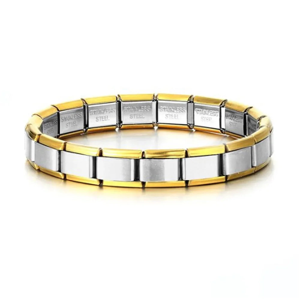 CharmLink Bracelet – 9mm Italian Stainless Steel Chain  Build your story. Wear your style. Personalize your look.