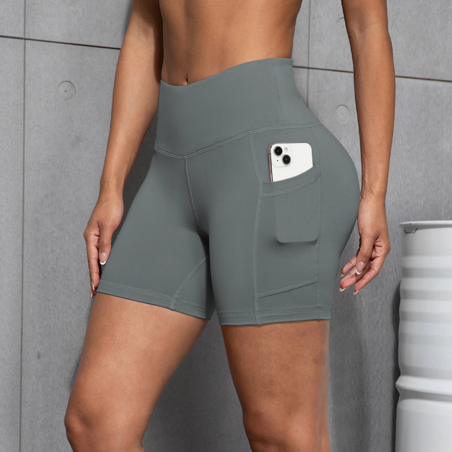 PocketFlex Gym Shorts – High-Waist Squat-Proof Fit  Train hard. Move freely. Stay confident.