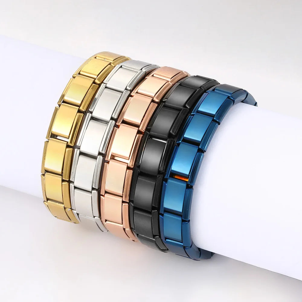 Modu Flex Bracelet – Square Italian Steel Links  Modern shape. Strong style. Built to stand out.