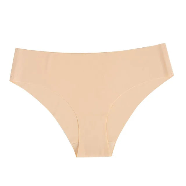 Customization Ice Silk Seamless Bikini Panties Lingerie Women Mid-Rise Non-trace Breathable Quick Dry Nylon/Spandex Underwear