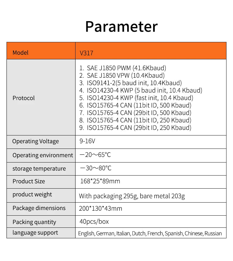 Lonauto 12V NEW Universal Obdii Protocols Vehicle Auto Machine Diagnostic OBD2 Car Diagnosis Scanner