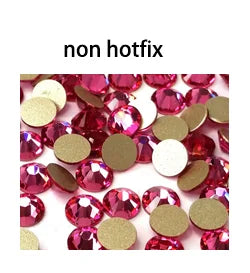 Style Bling White clear Loose Flat Back Glass Strass Ss10 Hot Fix Rhinestones Strass for Bikini Swimsuits