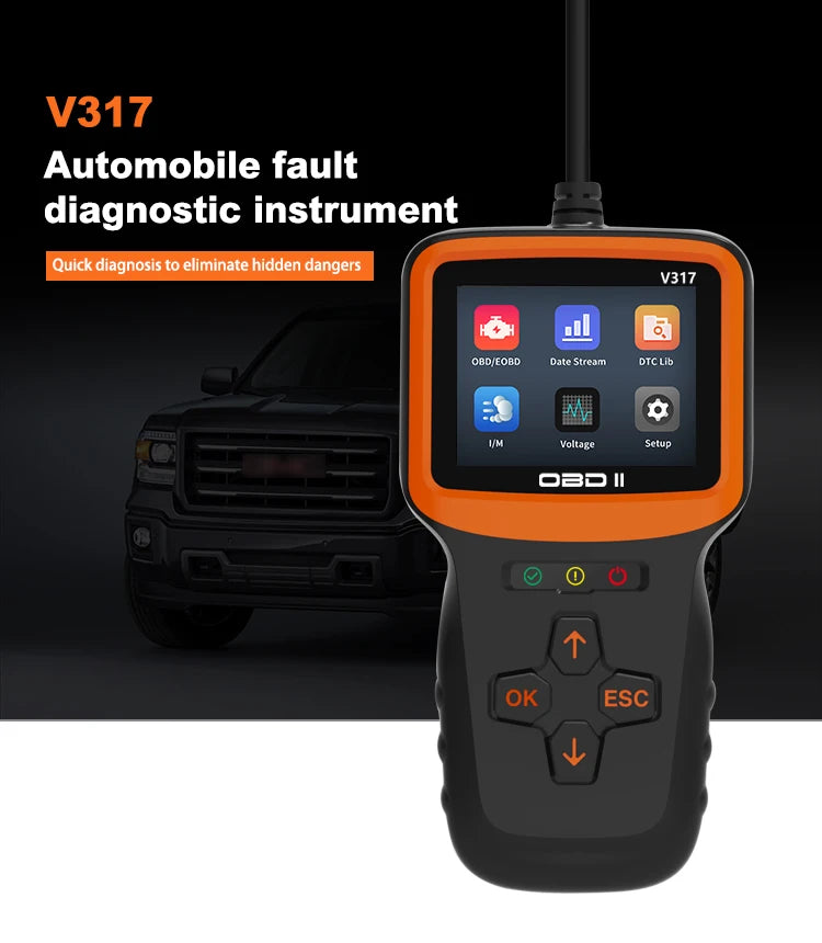 Lonauto 12V NEW Universal Obdii Protocols Vehicle Auto Machine Diagnostic OBD2 Car Diagnosis Scanner