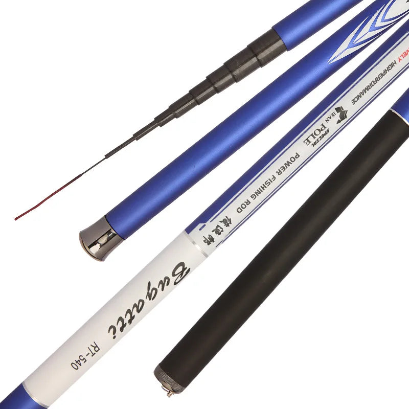 Wholesale Closed Length 70cm 3.6m-7.2m Freshwater Ultralight Hard Stream Fishing Rod Carbon Fiber Telescopic Pole Fishing Rod