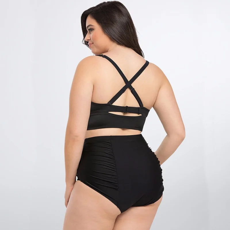 2021 Large Plus Size Swimwear Female Push up Bikini With Cup Women Bikini Set Two Pieces Swimsuit Bathing Suit Swim Beach Dress