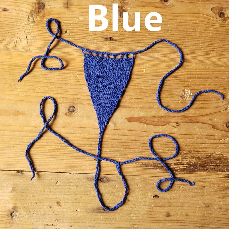 CHSD-X006 Hand Crochet Lace Thong String extreme Sexy Women Mini Secret Swim Brief  Bikini Micro Bikini  Swimwear Manufacturer
