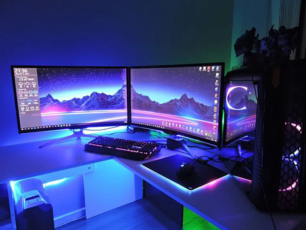 GlowSync LED Strip – USB RGB Light Tape (5050 SMD)  Color your space. Set the mood. Upgrade your vibe.