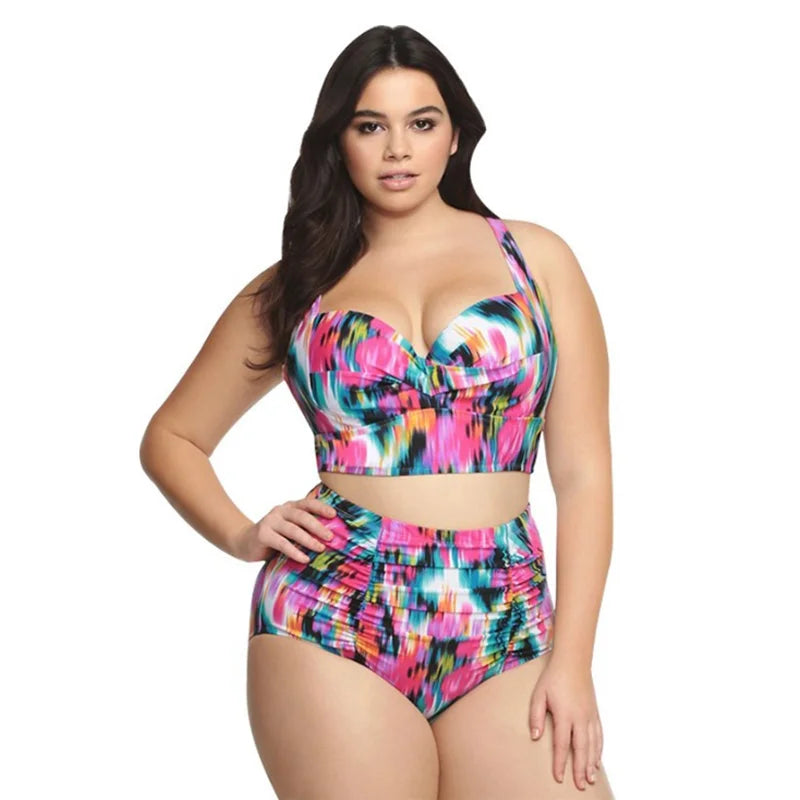 2021 Large Plus Size Swimwear Female Push up Bikini With Cup Women Bikini Set Two Pieces Swimsuit Bathing Suit Swim Beach Dress