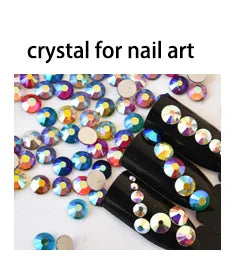 Style Bling White clear Loose Flat Back Glass Strass Ss10 Hot Fix Rhinestones Strass for Bikini Swimsuits