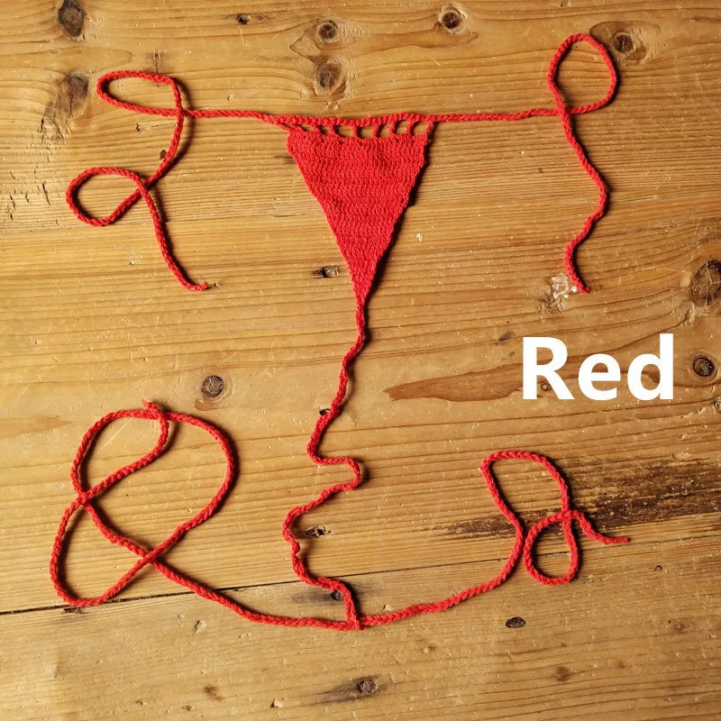 CHSD-X006 Hand Crochet Lace Thong String extreme Sexy Women Mini Secret Swim Brief  Bikini Micro Bikini  Swimwear Manufacturer