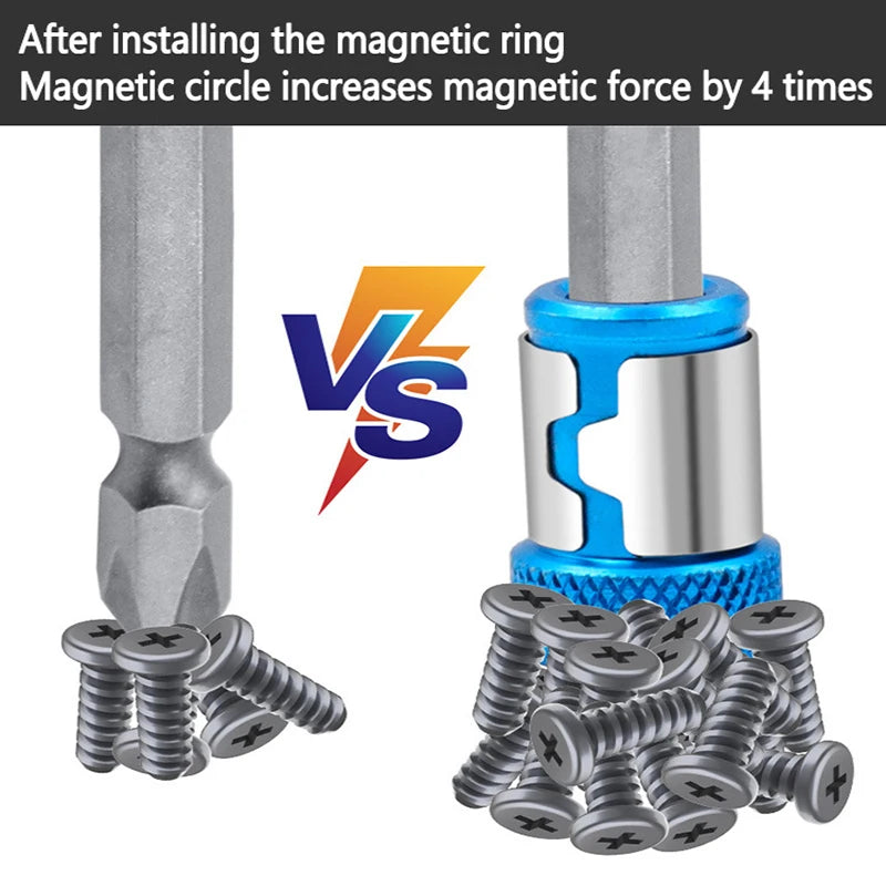 MagniHold Ring – Universal Magnetic Bit Holder  Stronger grip. Faster work. Zero dropped screws.