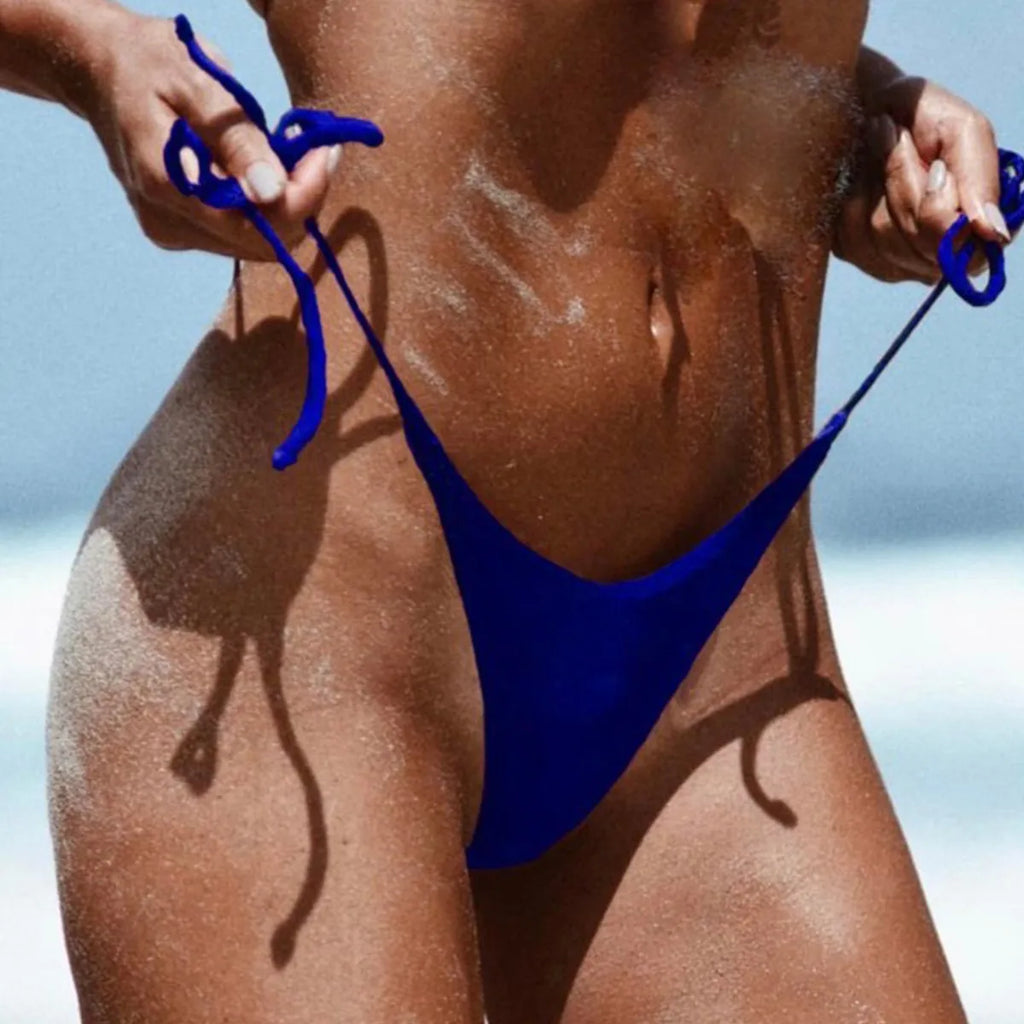 Sexy Women Brazilian Cheeky Bikini Bottom Thong Bathing Beach Swimsuit Swimwear