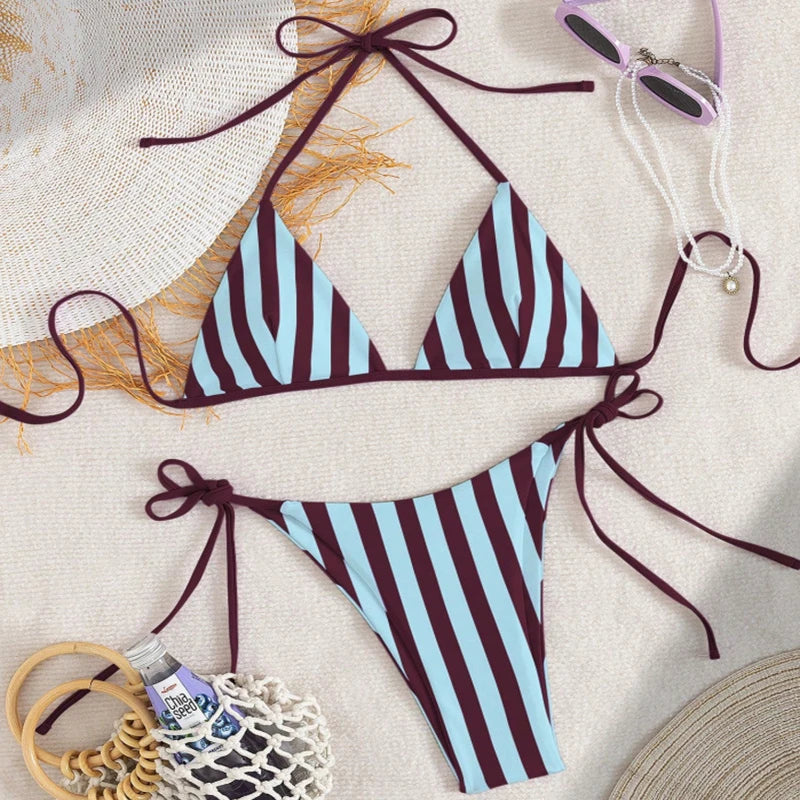 PASUXI Custom 2026 Sexy Print Bikini Set Trendy 2 Piece Push up Floral Women Beachwear Summer Swimwear