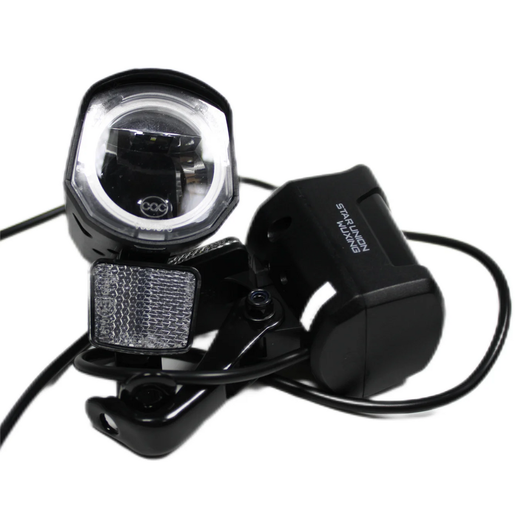 Water proof Electric Bicycle Front Light Bike Accessories with Battery Power Supply