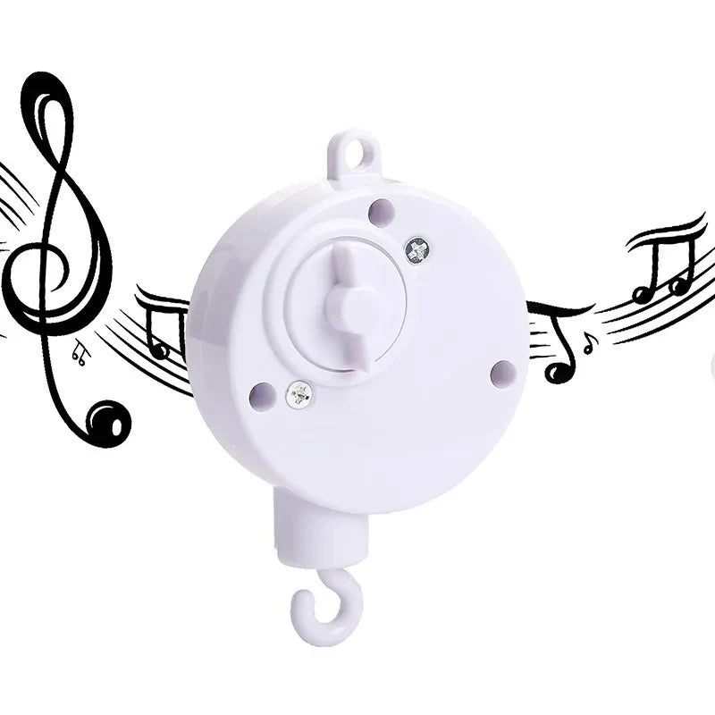Baby Bed Bell Rattle Toy Soft Cartoon Bear Bed Bell 0-12 Months Bed Bell Wooden Newborn Music Box Bed Bell Hanging Toy Baby Gift
