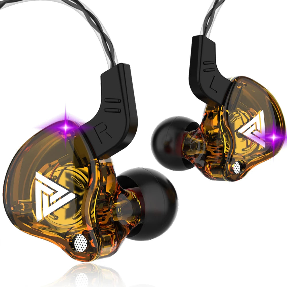 QKZ AK6 HiFi Earphones – 6 Driver In-Ear Headset  Deep bass. Clear sound. Built for everyday performance.