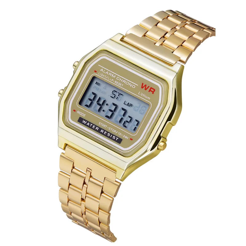 F91W Classic Digital Watch – Steel Band Edition  Timeless design. Everyday function. Reliable style.
