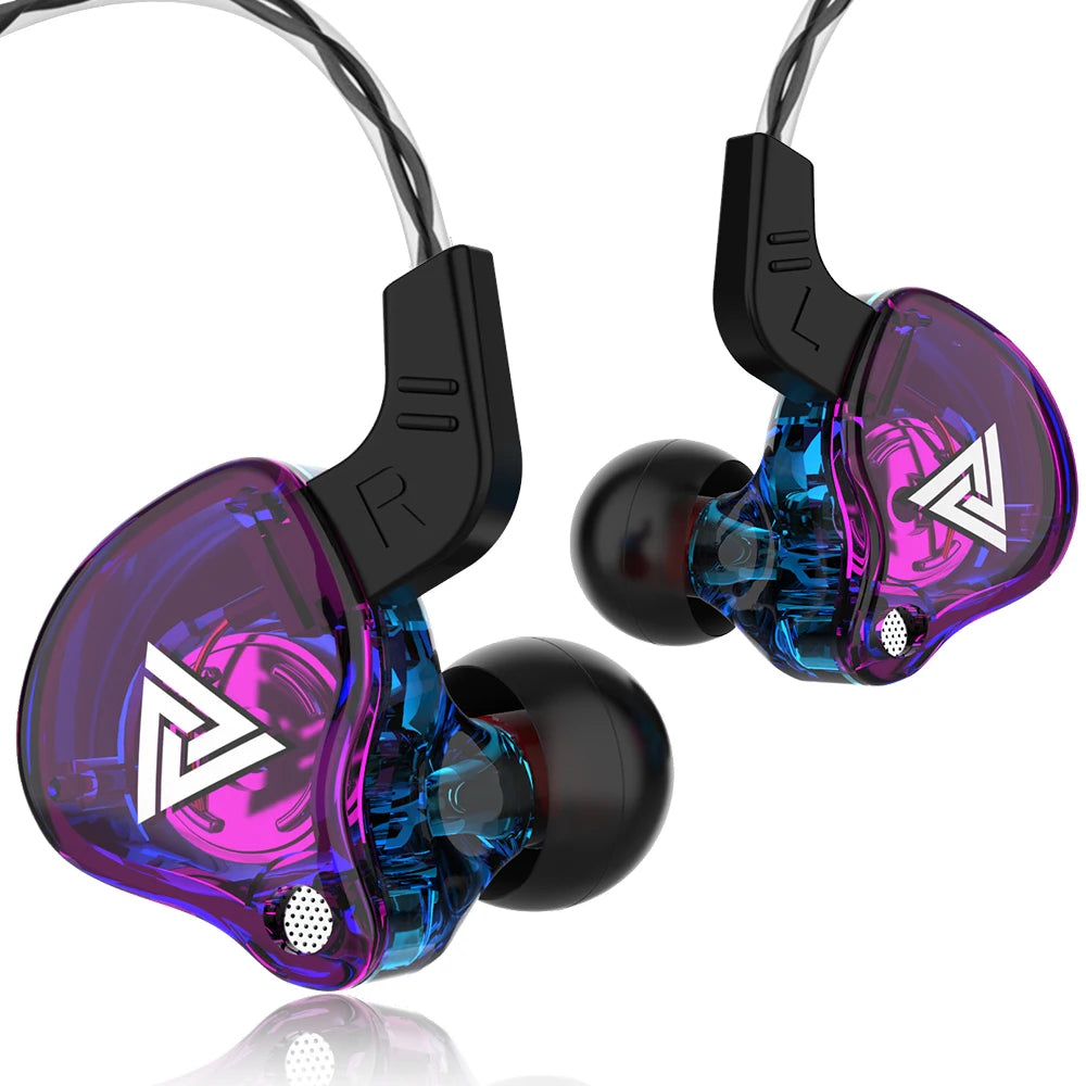 QKZ AK6 HiFi Earphones – 6 Driver In-Ear Headset  Deep bass. Clear sound. Built for everyday performance.