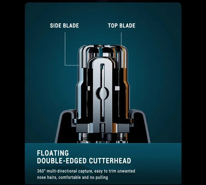 TrimPro 2-in-1 Grooming Tool – Ear, Nose & Eyebrow Trimmer  Clean look. Zero pain. Total precision.