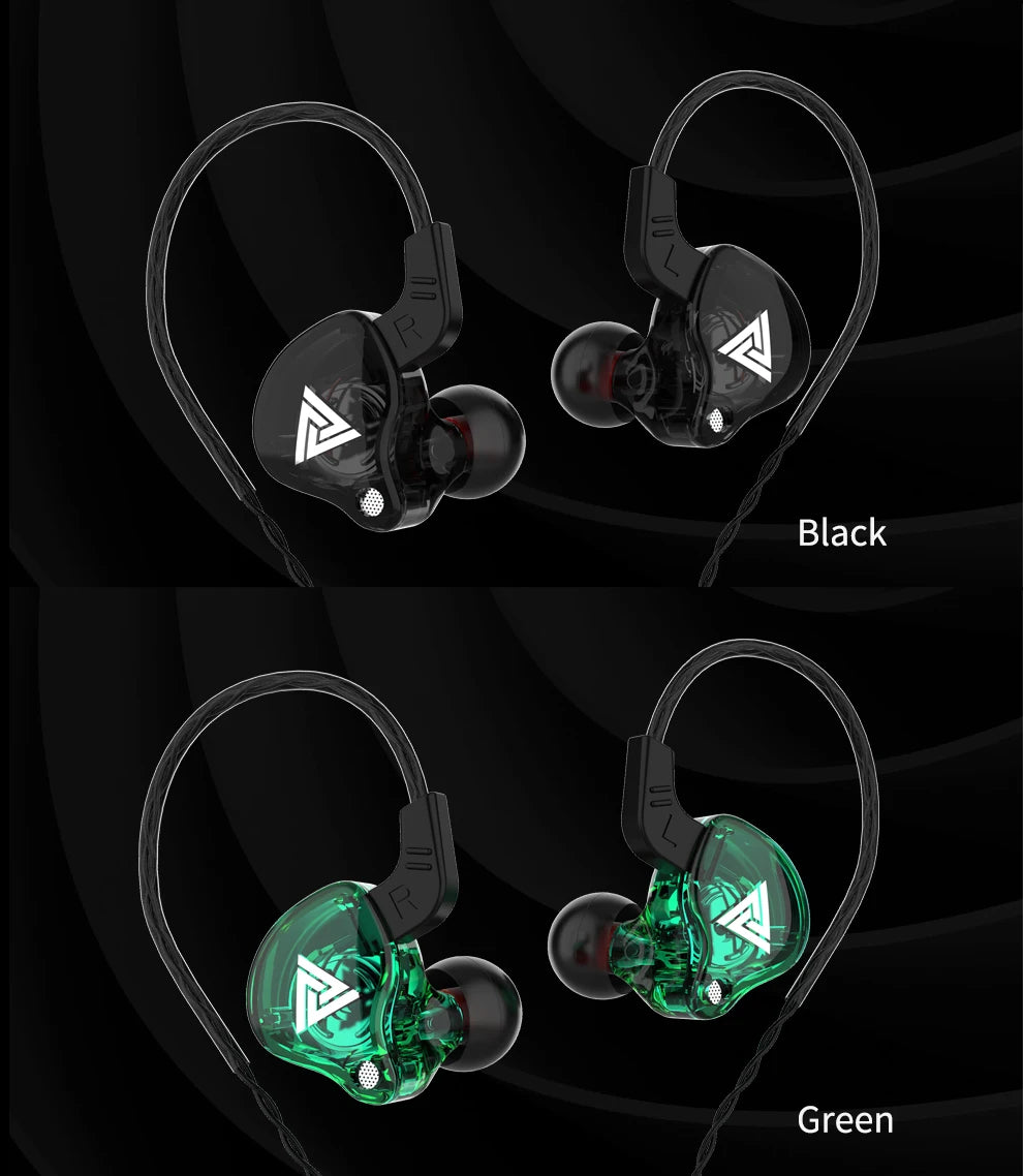 QKZ AK6 HiFi Earphones – 6 Driver In-Ear Headset  Deep bass. Clear sound. Built for everyday performance.
