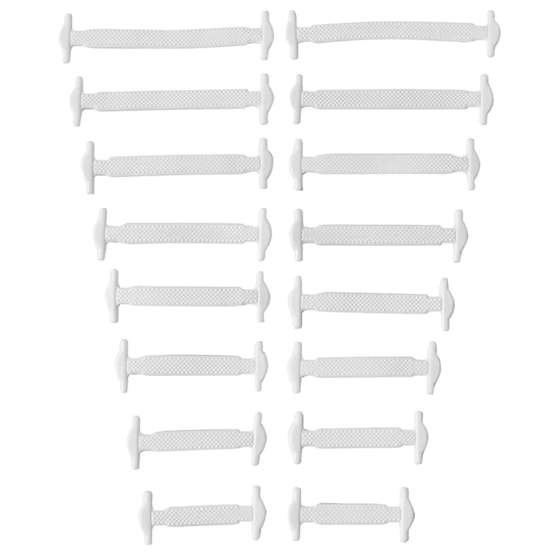 FlexLock Silicone Laces – 16PCS No-Tie Shoelace Set  No tying. No hassle. Just comfort.