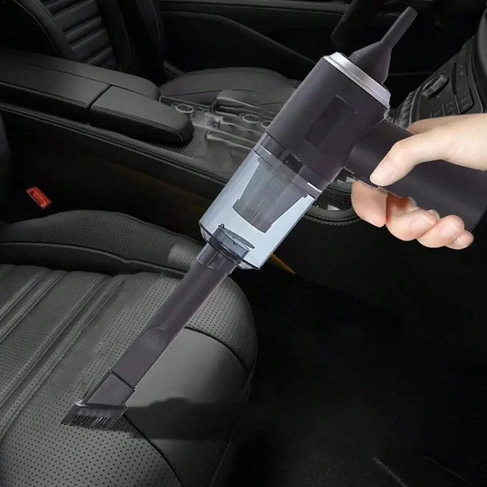 1PC Wireless Vacuum Cleaner 120W High Power Black Dual Use for Home And Car Powerful Portable Handheld Vacuum