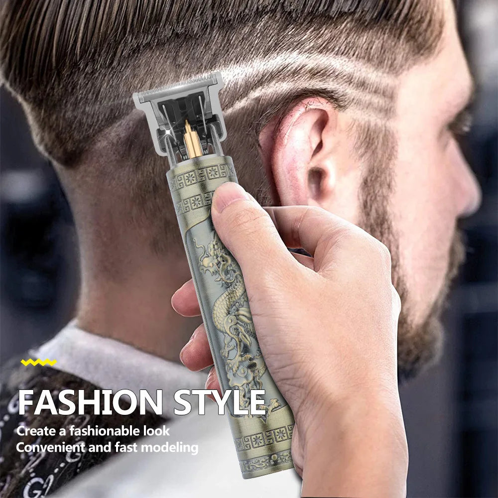 RetroCut T9 Pro Trimmer – Precision Hair & Beard Grooming Kit  Sharp, stylish, and built for professional-level grooming at home.