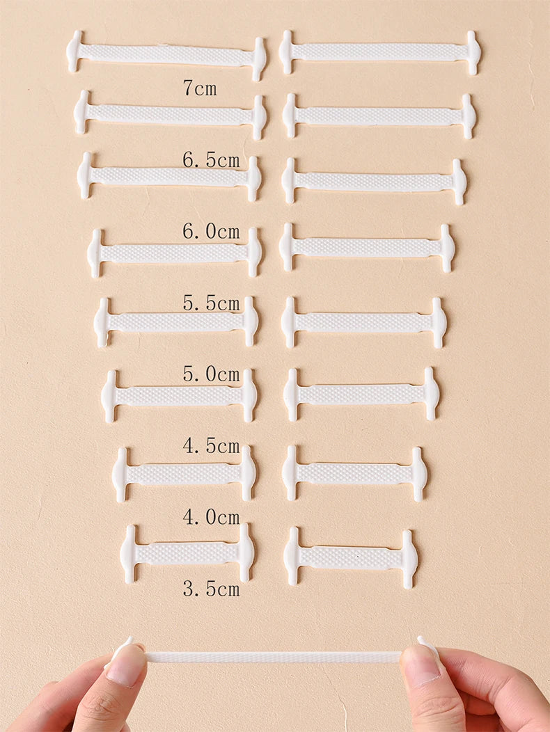 FlexLock Silicone Laces – 16PCS No-Tie Shoelace Set  No tying. No hassle. Just comfort.