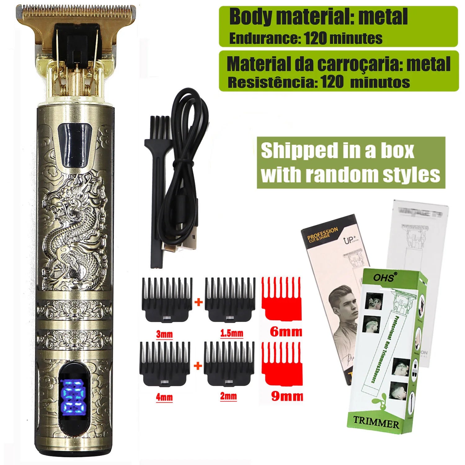 T9 Pro Hair Clipper – 0mm Precision Trimmer  Sharp cuts. Clean lines. Barber-level results.
