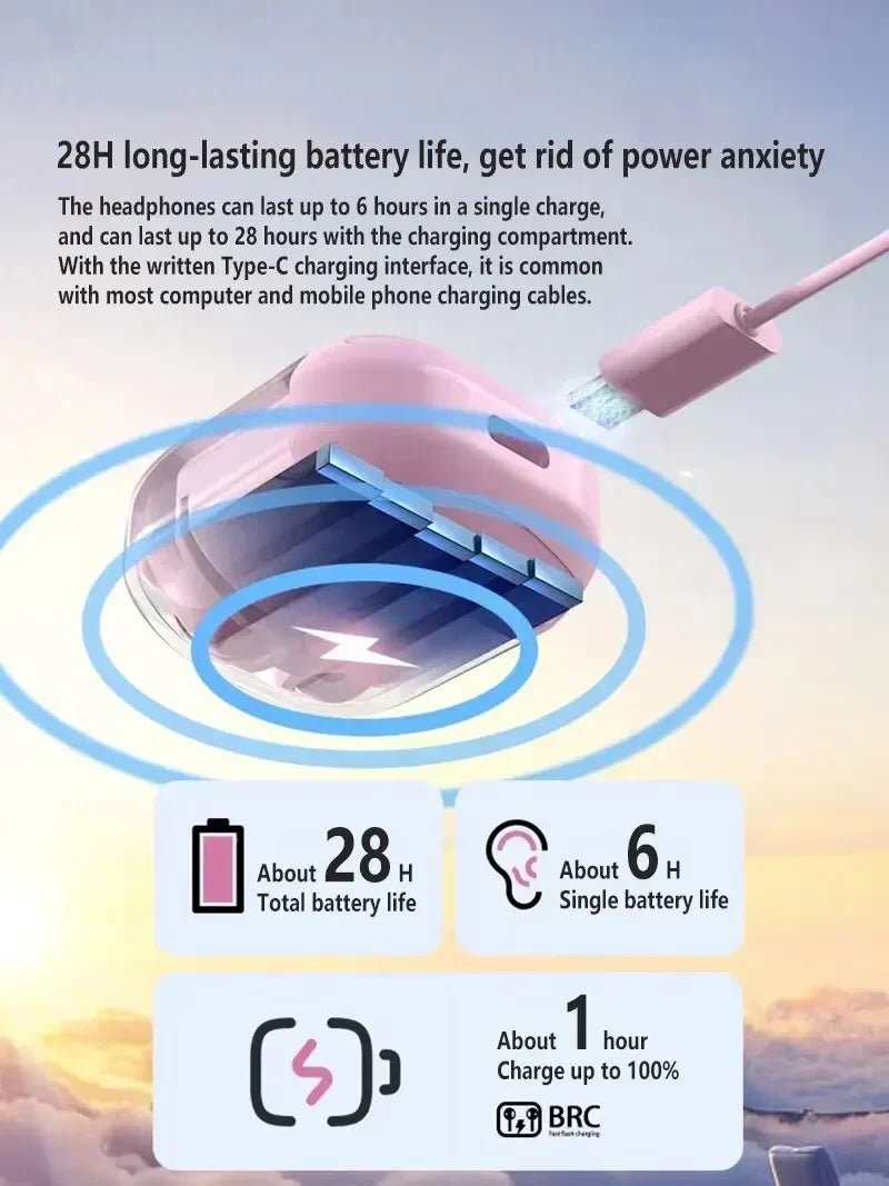 سماعات أذن لاسلكية T2 شفافة – شاشة LED وصوت ستريو HiFi. تصميم مستقبلي يلتقي بصوت قوي.
