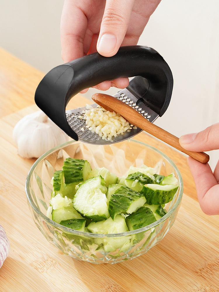 SteelCrush Garlic Press – Stainless Steel Mincer Tool  Crush faster. Cook easier. Upgrade your kitchen.